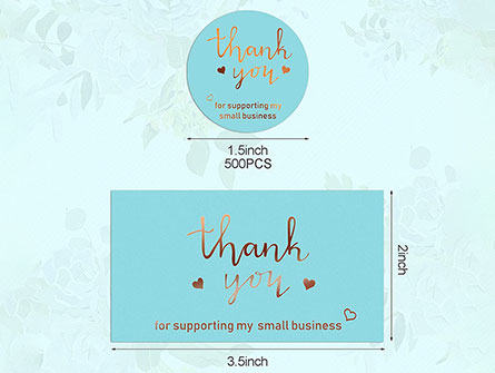 Hot Stamping Thank You Card